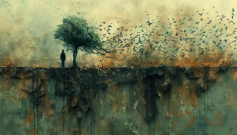 Symbolic image of forgiveness, letting go of past mistakes