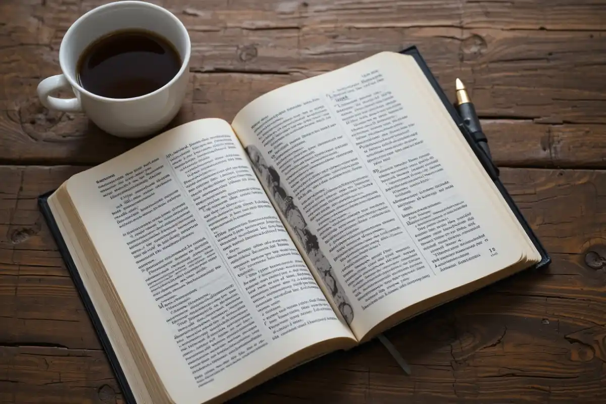 Morning devotional scene featuring an open Bible, notebook, and coffee, illustrating practical daily spiritual preparation.