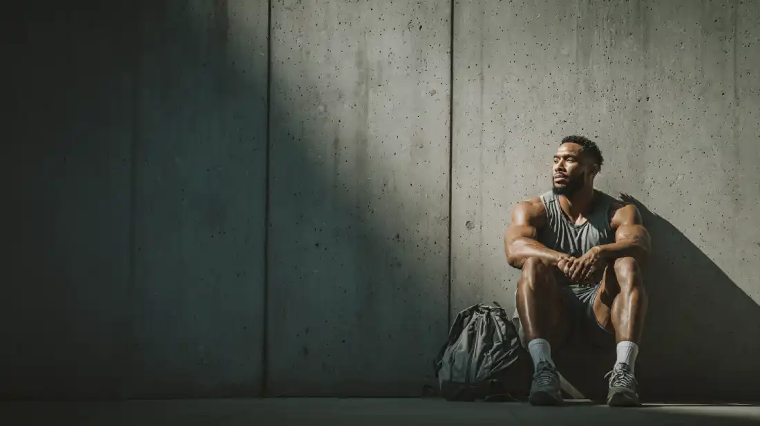 Post-workout reflection showing how physical discipline supports spiritual growth