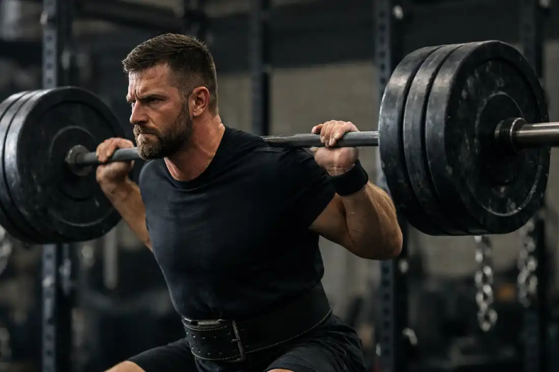 strength and hypertrophy training heavy barbell lift