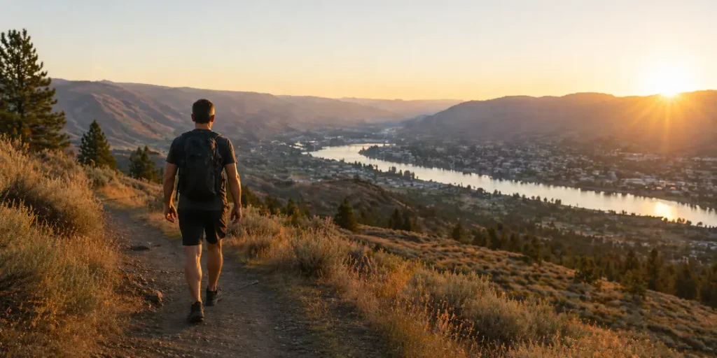 walking for fitness and strength Kamloops trails