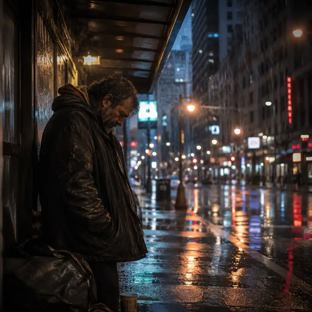 Christian man struggling with his identity and worth in Christ during a difficult season